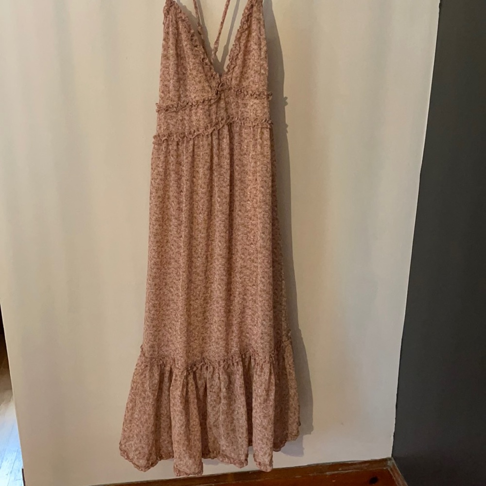 She and sky blush midi dress
